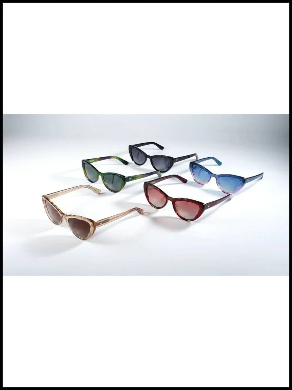 Retro Cat Eye Sunglasses UV400 Protection Polarized Acetate Frame